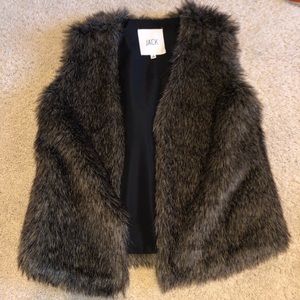 Faux fur vest